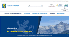 Desktop Screenshot of mairie-lescontamines.com