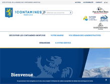 Tablet Screenshot of mairie-lescontamines.com